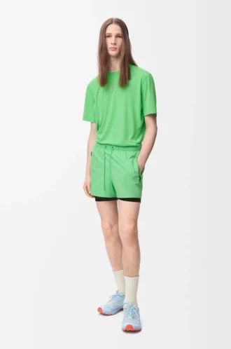 Funktionsshorts aus technischem Shell-Material Grün