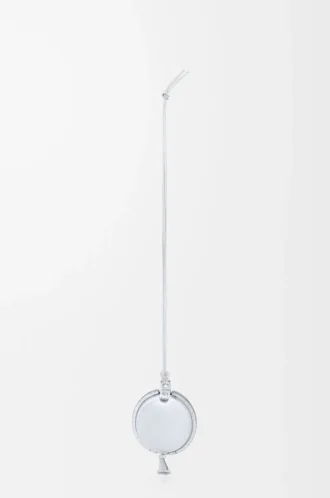 Ballon-Beutel aus Nappakalbsleder in Silber