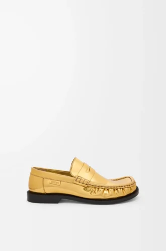 Campo Loafer aus metallischem Kalbsleder in Gold