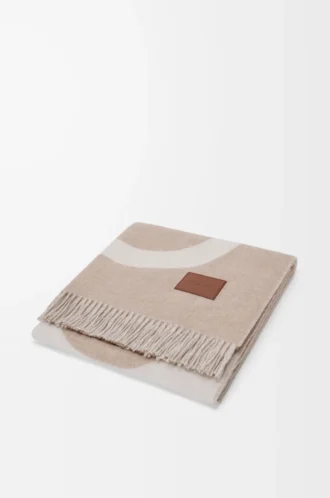 Decke aus Wolle und Kaschmir Beige/Ecru Decke aus Wolle und Kaschmir Beige/Ecru