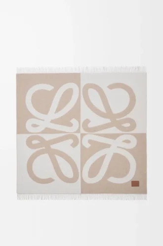 Decke aus Wolle und Kaschmir Beige/Ecru Decke aus Wolle und Kaschmir Beige/Ecru