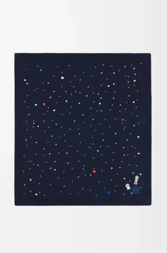Deep Sea Decke aus Kaschmir Navy/Multicolor Deep Sea Decke aus Kaschmir Navy/Multicolor