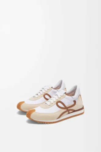 Flow Runner 2.0 aus Nylon und Wildleder Chocolate/Almost Optic