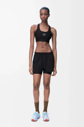 Funktionsshorts aus technischem Shell-Material Schwarz Funktionsshorts aus technischem Shell-Material Schwarz