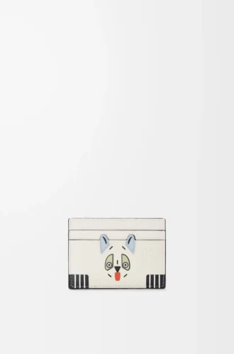 Futurist Cat schlichter Kartenhalter aus klassischem Kalbsleder in Soft White Futurist Cat schlichter Kartenhalter aus klassischem Kalbsleder in Soft White