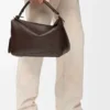 Große Featherlight Puzzle Tasche aus Nappalammleder in Dunkelbraun Große Featherlight Puzzle Tasche aus Nappalammleder in Dunkelbraun
