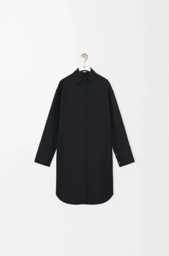 Hemdkleid aus Seide Schwarz