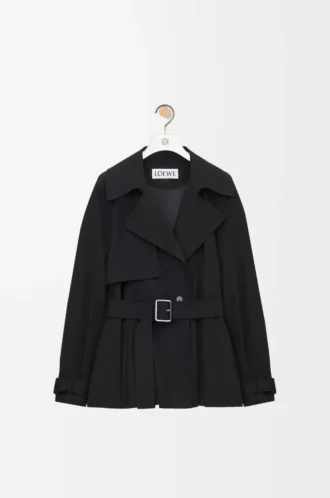 Jacke aus Baumwolle Schwarz