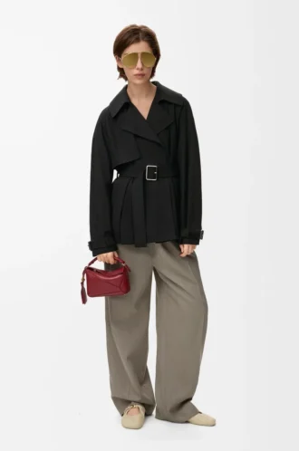 Jacke aus Baumwolle Schwarz