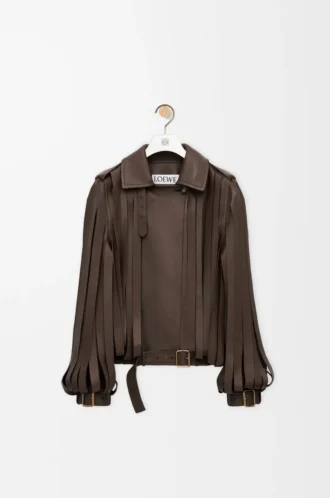 Jacke aus Nappalammleder Braun