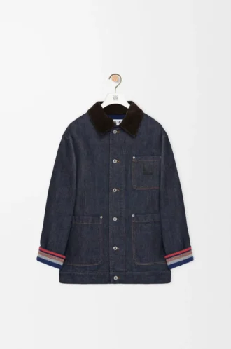 Jacke aus Raw Denim/Blau