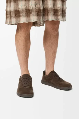Jambo Sneaker aus Kalbswildleder Dunkelbraun