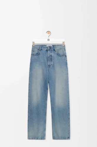 Jeans aus Denim in Vintage-Blau