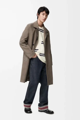 Jeans mit Umschlag aus Denim Raw Denim/Blau