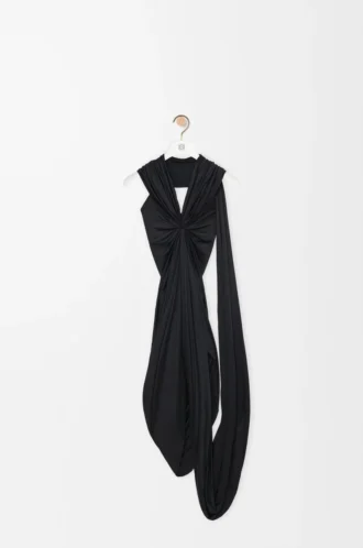 Kleid aus Viskose Schwarz