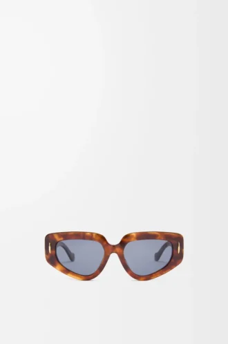 Kleine Butterfly Screen Sonnenbrille Flamed Havana