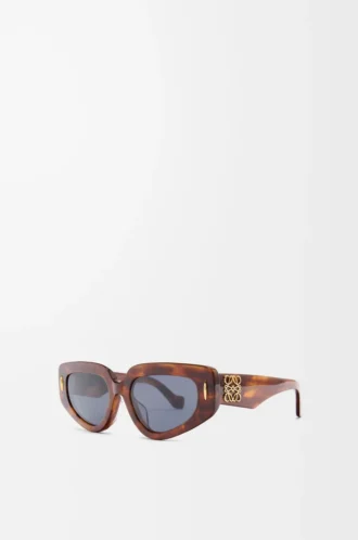 Kleine Butterfly Screen Sonnenbrille Flamed Havana