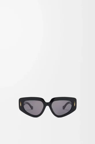 Kleine Butterfly Screen Sonnenbrille Schwarz