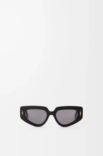Kleine Butterfly Screen Sonnenbrille Schwarz