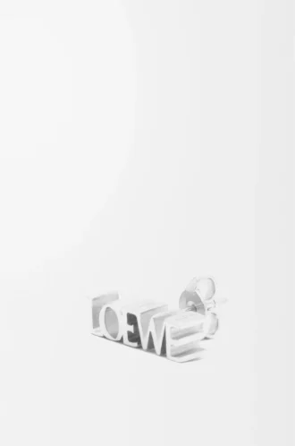LOEWE Graphic Einzelohrring aus Sterlingsilber Silber