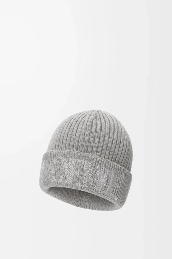 LOEWE-Mütze aus Wolle in Grau