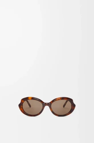 Mini Oval Slim Sonnenbrille Havanna