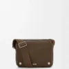 Mittlere Pebble Messenger Bag aus geschmeidigem genarbtem Kalbsleder Tundra Mittlere Pebble Messenger Bag aus geschmeidigem genarbtem Kalbsleder Tundra