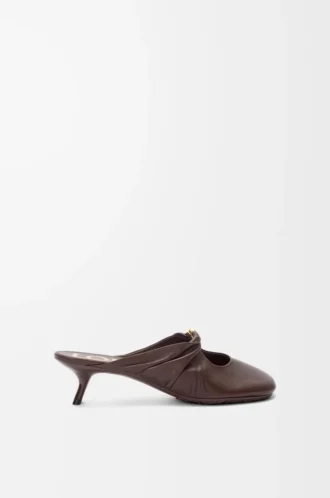 Mule aus weichem Nappalammleder Brownie
