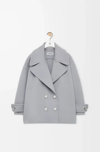 Peacoat aus Wolle in Grau Peacoat aus Wolle in Grau