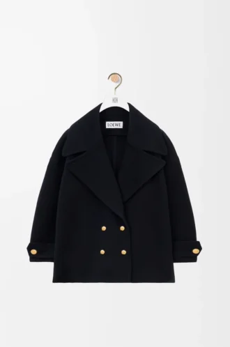 Peacoat aus Wolle in Midnight Blue Peacoat aus Wolle in Midnight Blue