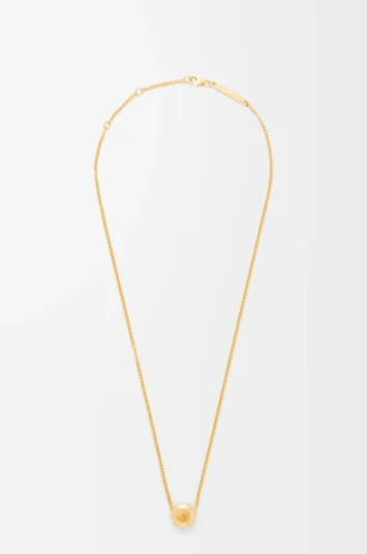 Pebble Halskette aus Sterlingsilber Gold Pebble Halskette aus Sterlingsilber Gold