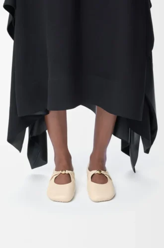 Pebble Soft Ballerina aus Nappalammleder in Dough