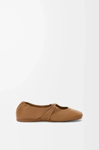 Pebble Soft Ballerina aus Nappalammleder in Oak