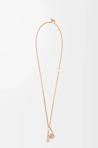 Personalisierbare Halskette aus Metall in Gold
