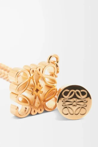 Personalisierbare Halskette aus Metall in Gold