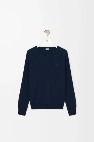 Pullover aus Baumwollmischung in Marineblau