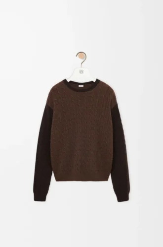 Pullover aus Kaschmir Braun/Dunkelbraun