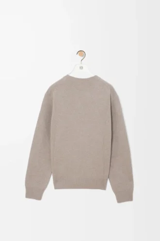 Pullover aus Wolle Hellgrau