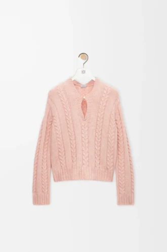 Pullover aus Wolle Rosa
