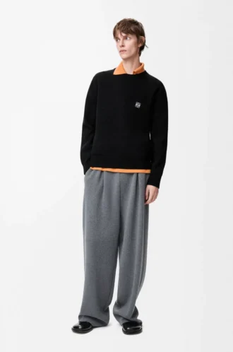 Pullover aus Wolle Schwarz