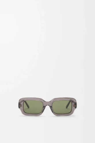 Rechteckige Slim-Sonnenbrille Grau