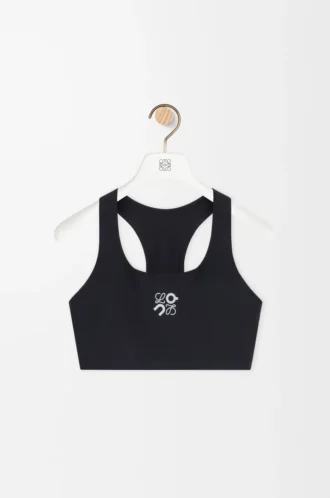 Weicher BH aus technischem Jersey in Schwarz Weicher BH aus technischem Jersey in Schwarz